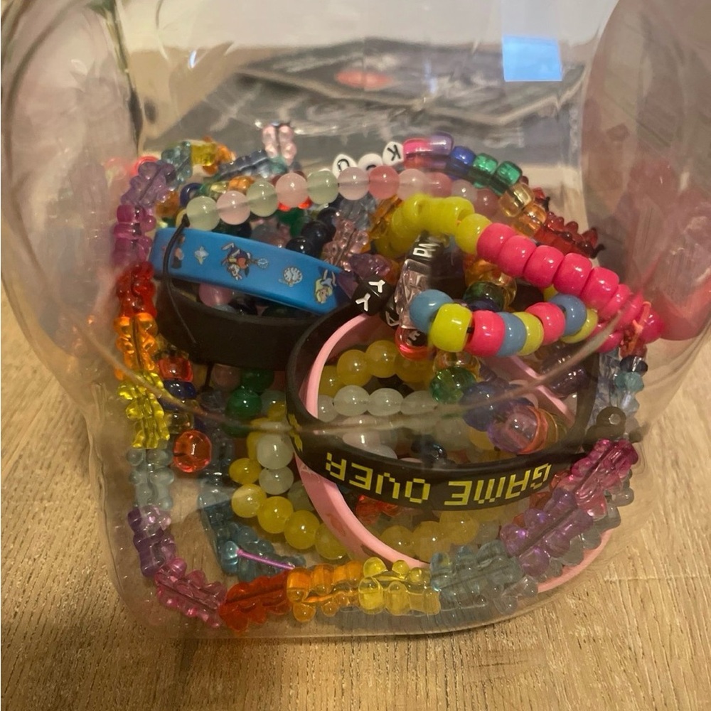 Colorful Beaded Bracelets/keychain Collection.